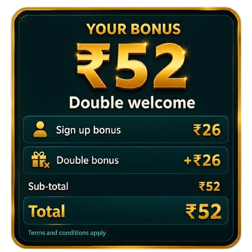 Rumble Rummy Welcome Bonus - ₹52 Bonus
